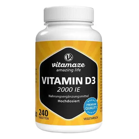 vitamaze VITAMIN D3 2000 i.E. 240 St Tabletten – Bild 1