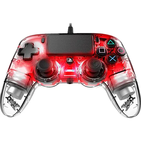 Nacon Light Edition; Gaming Controller – Rot – Bild 1