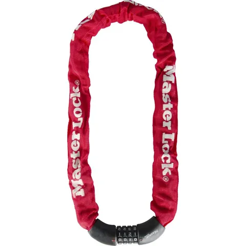 Masterlock 8392 Chain Lock 8x900mm, rood – afbeelding 1