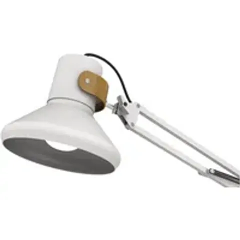 UNILUX Baya bureaulamp wit/bamboe – afbeelding 1