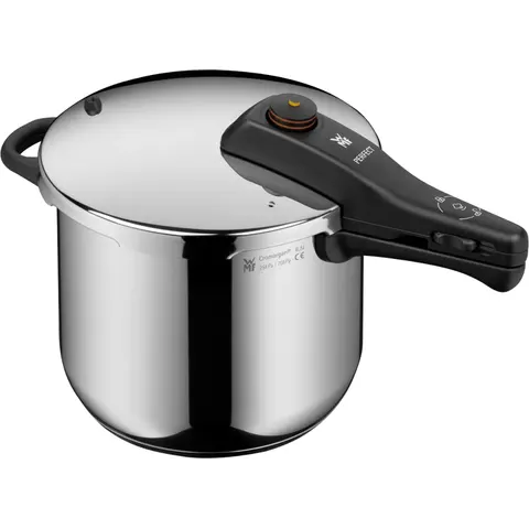 WMF Perfect Schnellkochtopf 6,5 Liter – schwarz|silberfarben – Bild 1