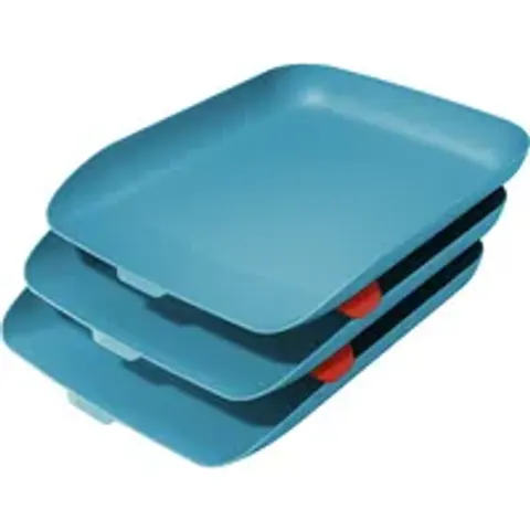 Brievenbak Leitz Cosy set van 3 A4 sereen blauw – afbeelding 1