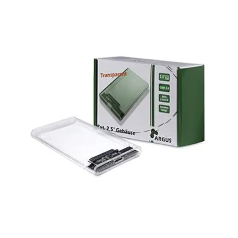 Inter-Tech HDD Gehäuse 2,5" Argus GD-25000 USB 3.0 transpare – Bild 1