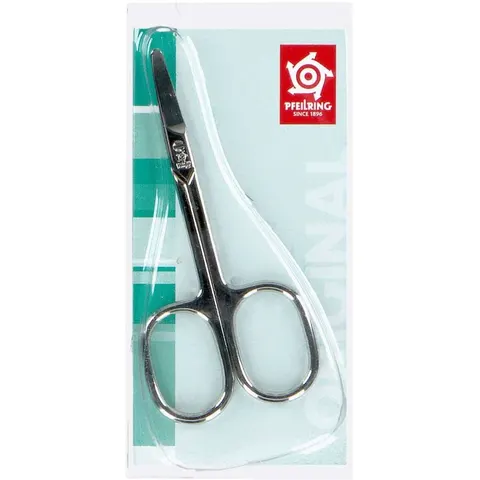 Babyschere vernickelt blank Pfeilring 1stk – Bild 1
