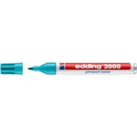 Edding 3000 Permanent Marker - 014 Turquoise – afbeelding 1