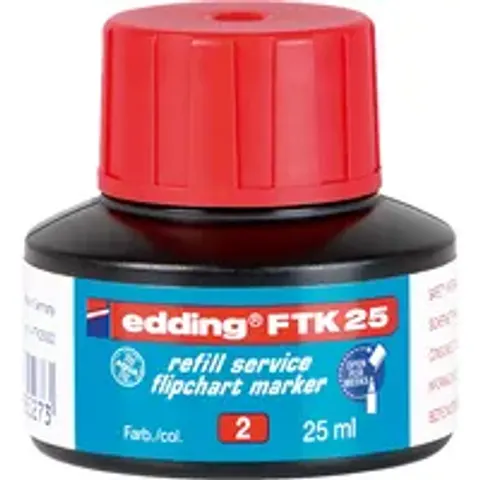 Edding Ftk 25 Navulinkt Rood – afbeelding 1