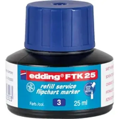 Edding Ftk 25 Navulinkt Blauw – afbeelding 1