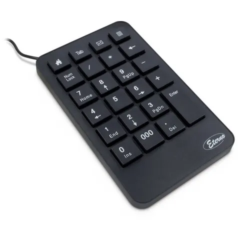 Inter-Tech KB-120 numeric keypad Universal USB Black – image 1