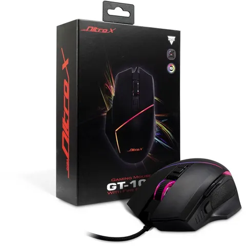 Inter-Tech Gaming-Maus GT-100 RGB, schwarz retail – Bild 1