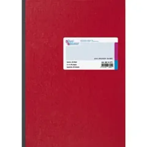 König & Ebhardt Kladde kariert – rot – Bild 1