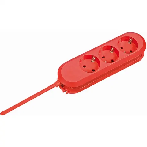 BACHMANN SMART 3xCEE7/3 rood 3m CEE7/7 – afbeelding 1