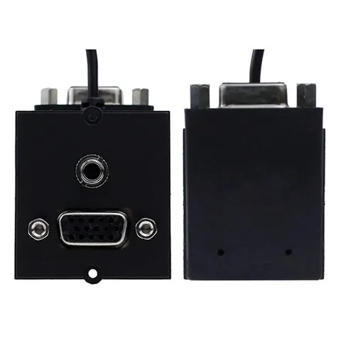 BACHMANN frame 1xVGA+jack, 90° Exit lateral – afbeelding 1