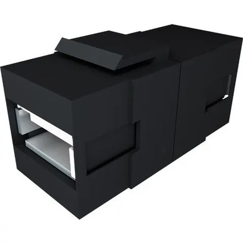 BACHMANN Keystone USB 3.0 Koppeling Typ A/A, zwart – afbeelding 1