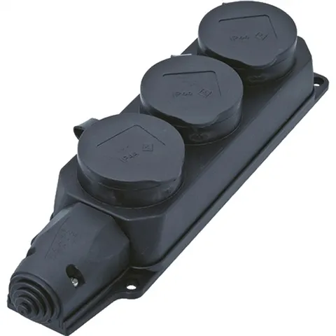 BACHMANN verdeeldoos 3xCEE7/3, 3x geaard contact IP44 – afbeelding 1
