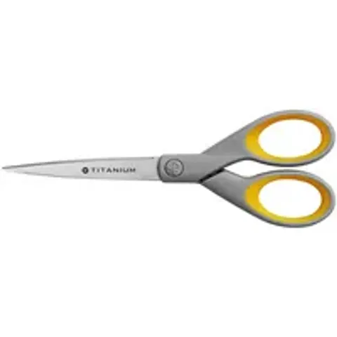 Kantoorschaar Westcott 180mm met softgrip titanium – afbeelding 1