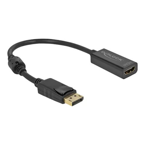 Delock Videoadapter - DisplayPort männlich eingerastet zu HDMI weiblich – Bild 1