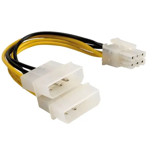 Delock Stromkabel - 6-poliges PCIe Power (W) – Bild 1
