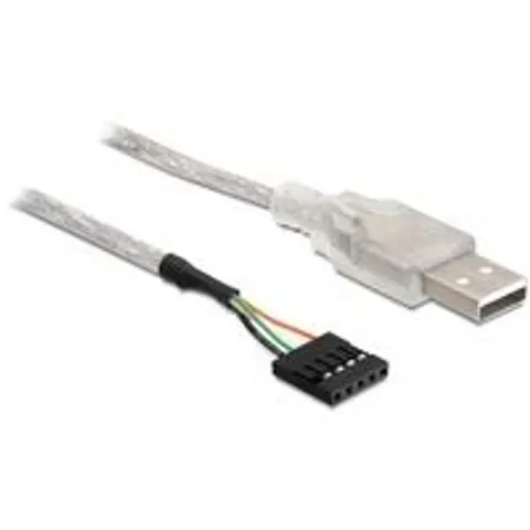 DELOCK USB Kabel Pinheader 5Pin -> A Bu/St 0.70m – Bild 1