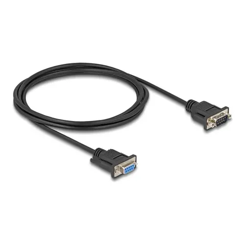 Delock Kabel seriell - DB-9 (M) zu DB-9 (W) – 878192 – Bild 1