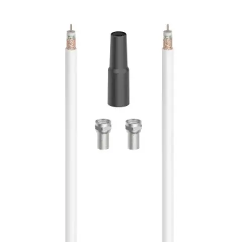 Hama SAT-Anschluss-Kit, 100 dB, 10 m – Bild 1