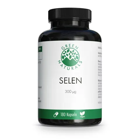 GREEN NATURALS SELEN 300 Mikrogramm 180 St Kapseln – Bild 1