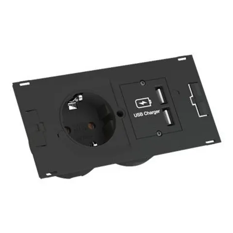 BACHMANN DUE Set 1xDUE CEE7/7+USB – afbeelding 1