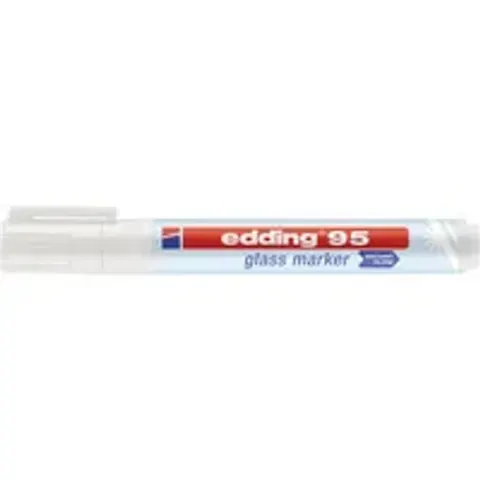 Edding 95 glasmarker wit – afbeelding 1