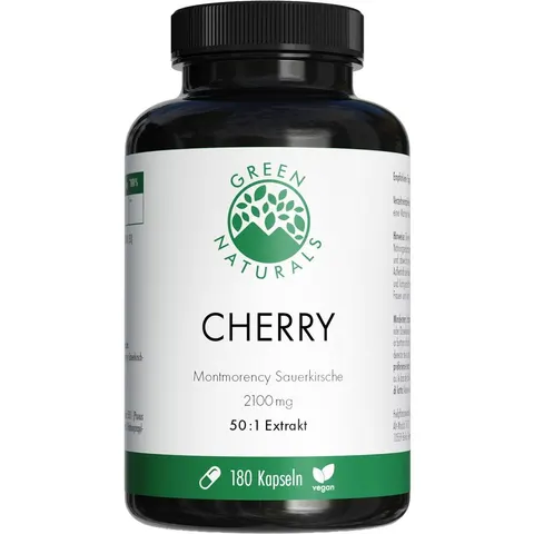 GREEN NATURALS CHERRY 180 St Kapseln – Bild 1