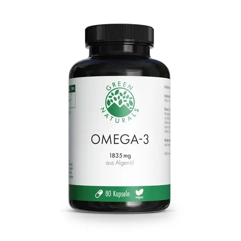 GREEN NATURALS OMEGA-3 80 St Kapseln – Bild 1