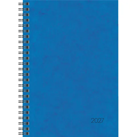 Buchkalender Mod. 796 2027 | A5, Karton, blau – Bild 1