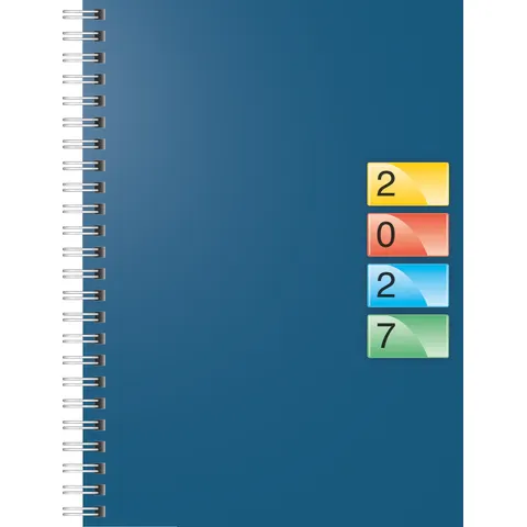 Buchkalender DATAline Mod. 796 40 2027 | A5, Karton, blau – Bild 1