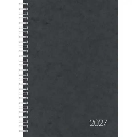 Buchkalender Mod. 797 2027 | 16,8×24 cm, Karton, schwarz – Bild 1