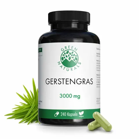 GREEN NATURALS GERSTENGRAS 240 St Kapseln – Bild 1