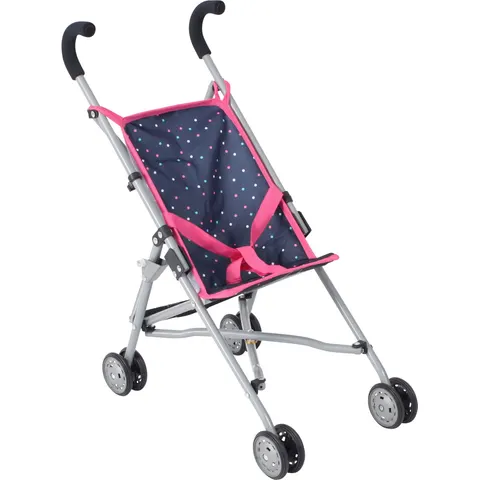 Bayer Chic 2000 - Mini-Poppenbuggy Roma - Confetti Pink – afbeelding 1