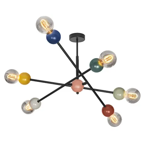 OSRAM DECOR Bubble Pendant Deckenleuchte, 6-flammig, E27, Multicolor – Bild 1