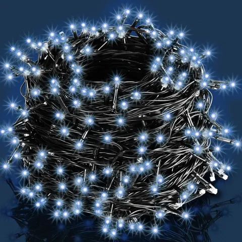 Deuba® Lichterkette Weihnachten Blau 6m Timer – Bild 1