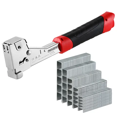 Deuba® Schlagtacker Hammertacker rostfreier Stahl – Mehrfarbig – Bild 1