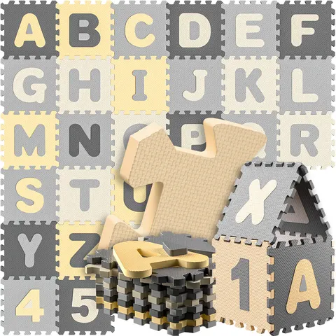 Spielwerk® Puzzlematte 86-tlg Grau – Bild 1
