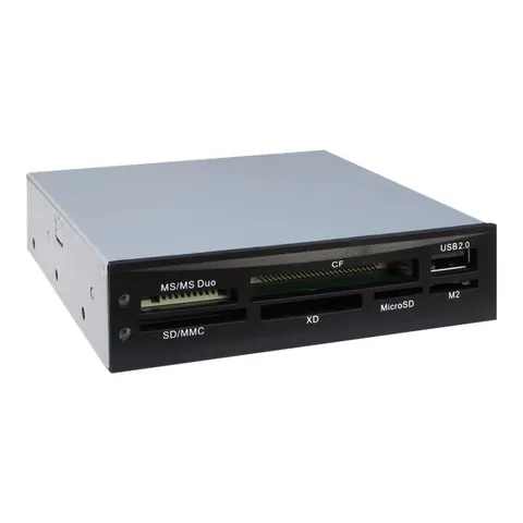 Inter-Tech Card Reader CI-02 USB 2.0 für gängige Speicherk. – Bild 1