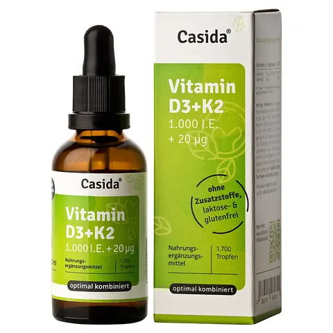 Casida Vitamin D3 K2 Tropfen – Bild 1