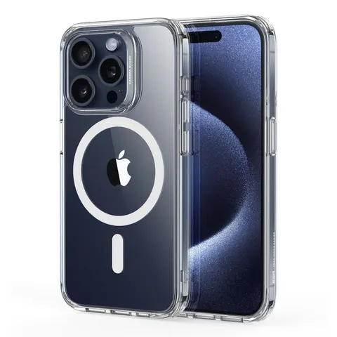iPhone 15 Pro Max Classic Hybrid Case (HaloLock) - Clear - Clear – Bild 1