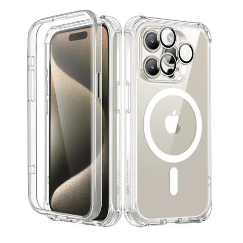 iPhone 15 Pro Max Armor Tough Case (HaloLock) - Clear - Clear – Bild 1