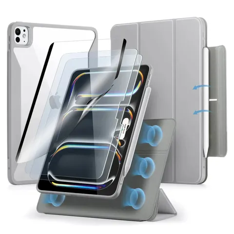 iPad Pro 13ʺ (2024) Rebound Hybrid Case 360 - Grey - Grey – Bild 1