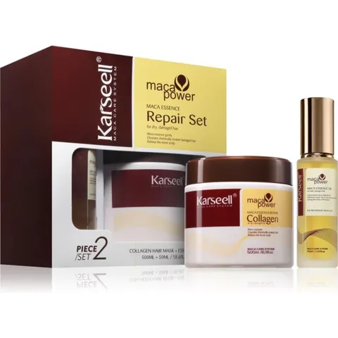 Karseell - Maca Collagen Haarmasker + Haarolie Set – afbeelding 1