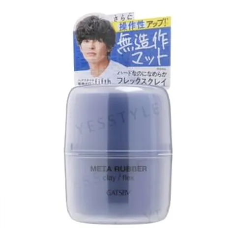 Mandom - Gatsby Meta Rubber Clay - 65g - Flex – No Color – image 1