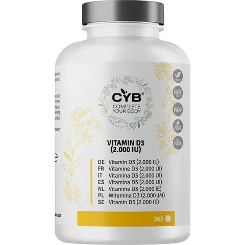 CYB Vitamin D3 2000IE 365 – Bild 1
