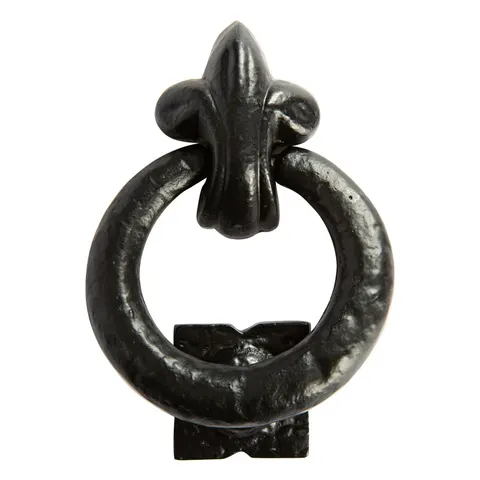 140mm Black Fleur De Lis Door Knocker – image 1