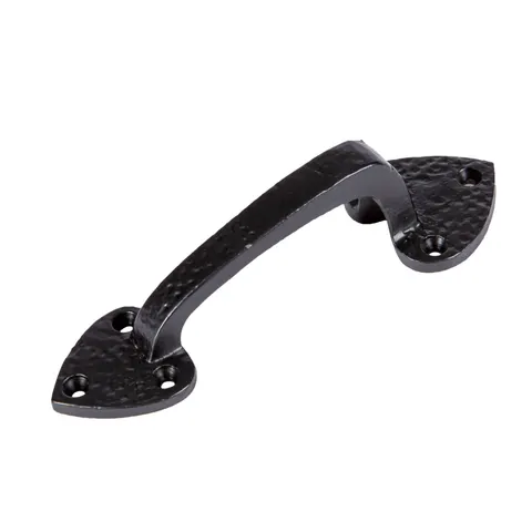 155mm Black Rustic Arrowhead Door Handle – image 1