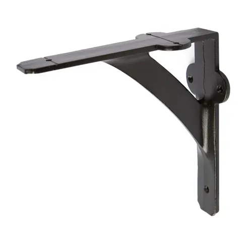 Hammer & Tongs Iron Shelf Bracket - D150mm - Black – image 1