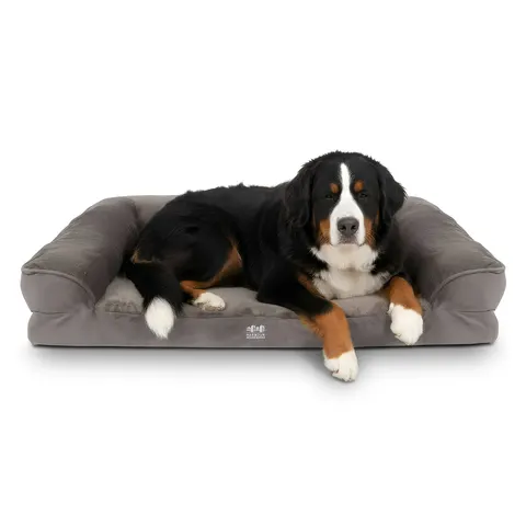 Deluxe Waterproof Dog Bed - Extra-Large - Grey – image 1